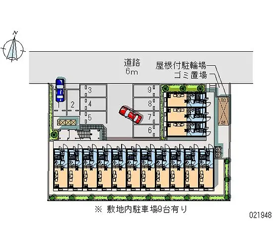 川越市的場新町 月極駐車場